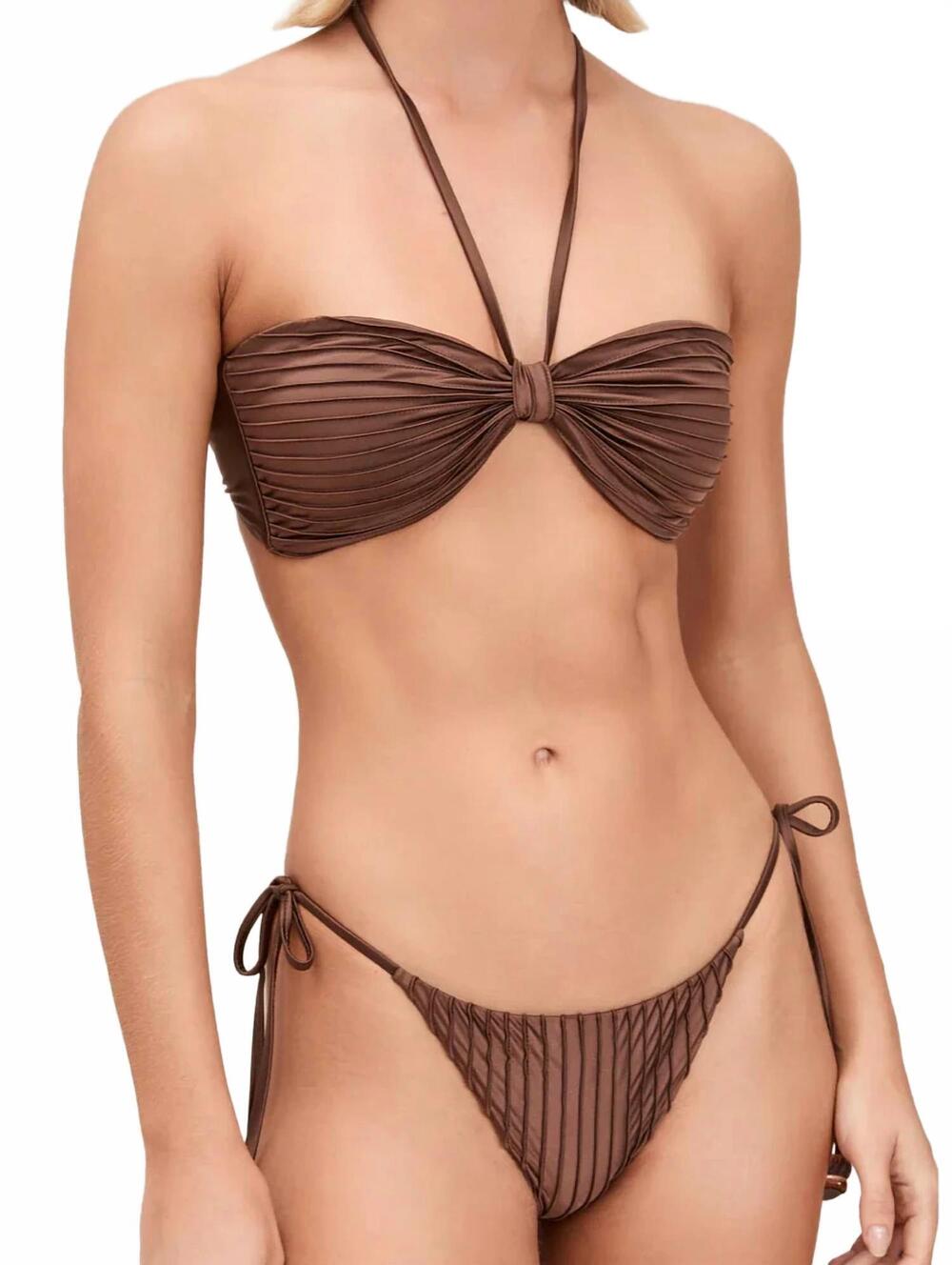 NEW DEVON WINDSOR reya bikini bottom in cocoa